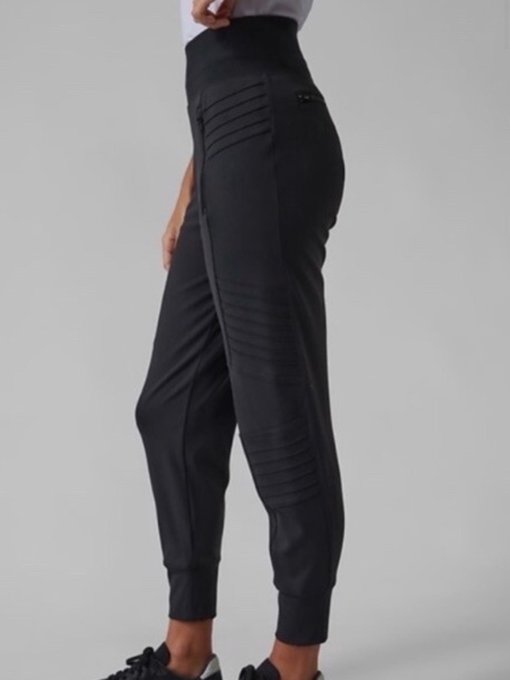 Athleta Venice Moto Jogger, Black, 3X
